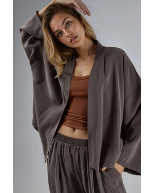 Långärmad Lös Passform Kimono