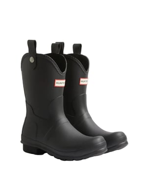 Hunter Original Cowboy Rubberen Zwarte Gummlaarzen Voor Dames