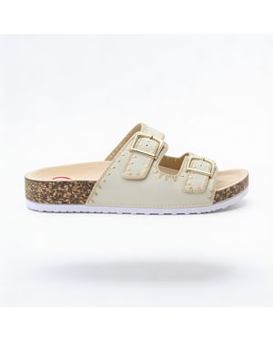 Heavenly Feet Sandy Womens Mules Sandals Beige