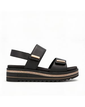 Remonte D0q59 Womens Ankle Strap Sandals Black