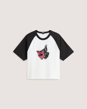 Dayana Dog Face Short Short Sleeves Tee