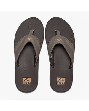 Fanning Mens Toe-post Sandals Grey/black