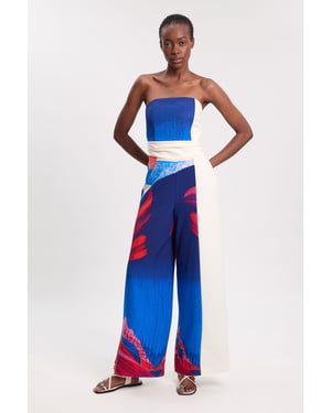 Soft Tailored Colourblock Tailored Bandeau Jumpsuit