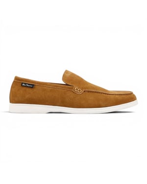 Ben Sherman mäns solbrända mocka läder loafer skor - Amarillo