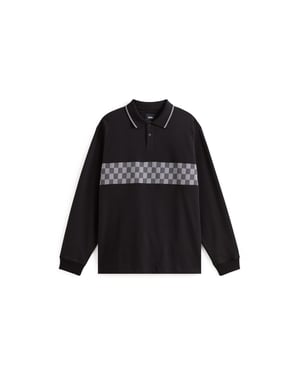 Medford Checkerboard Long Sleeves Polo
