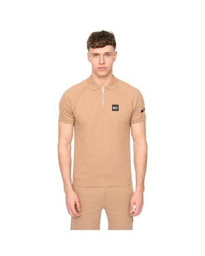 Duck and Cover Heren Topfield Poloshirt (Zand)