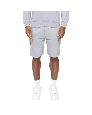 Crosshatch Herr Bardon Cargo Shorts (Stålblå)