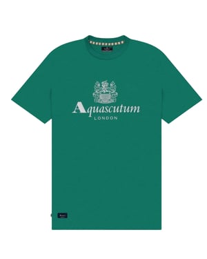 Aquascutum Active Beach Basic Big Logo Green T-shirt