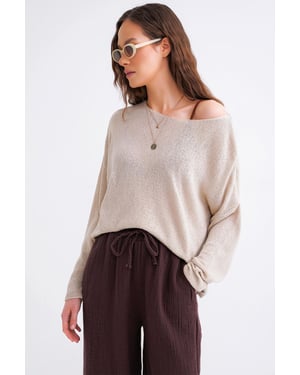 Oversized Bootletter Trui