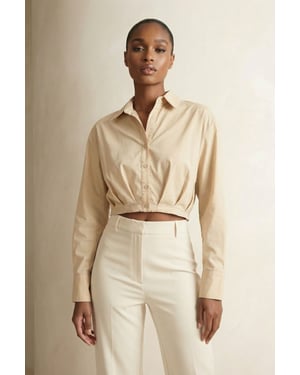 Casual Knooptop Crop Shirt