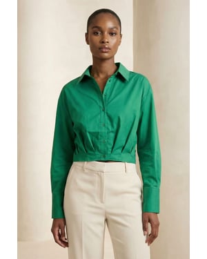 Casual Knopen Crop Shirt