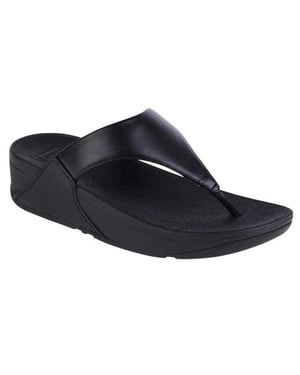 FitFlop Dames/Dames Lulu Leren Teenslippers (Zwart)