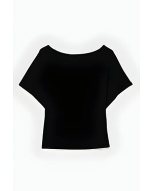 Losse Fit Bootkraag T-Shirt
