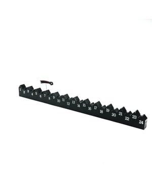 House Vitamin Calender mdf xmas advent countdown -black 60x2.5x8.5cm