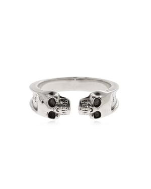 Ring met dubbele schedel