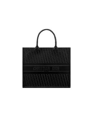 Dior Oblique Tote Tas van Leer
