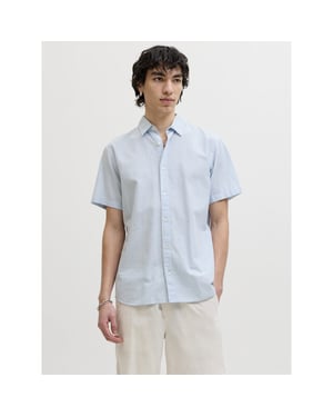 Jack & Jones Jjebreeze linen blend shirt s/s sn