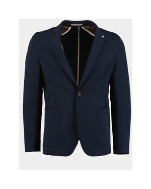 Born with Appetite Colbert drop 8 lind unlined jacket 241038li32/290 navy