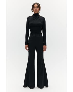 BENU Svart draperad blus