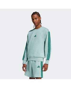 Essentials 3-Stripes Fleece Sweatshirt