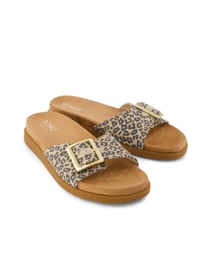 TOMS Marin Slide Dames Luipaard Sandalen