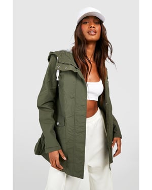 Hooded Contrast Trim Mac
