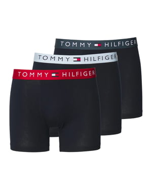 Tommy Hilfiger Mens Underwear 3Pack TH Original Logo Waistband Trunks Soft Boxer