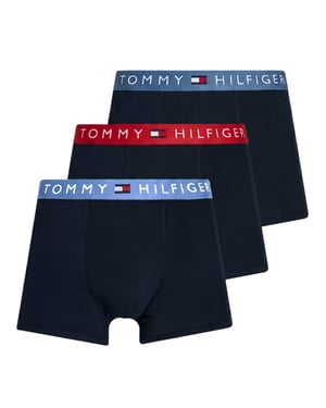 Tommy Hilfiger Mens Underwear 3Pack TH Original Logo Waistband Trunks Soft Boxer