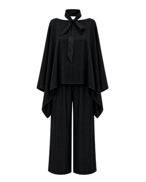 Hoge Taille Coltrui Wijde Pijpen Brei Set