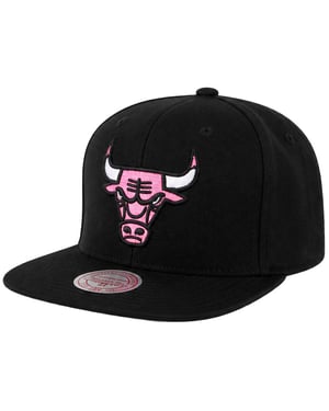 Mitchell & Ness NBA Chicago Bulls Neon Tropical Black Cap