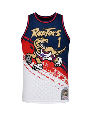 Mitchell & Ness NBA Toronto Raptors 1 McGrady Mens White Vest