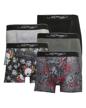 5-Pack Heren Katoenen Stretch Boxers met Elastische Tailleband Ondergoed