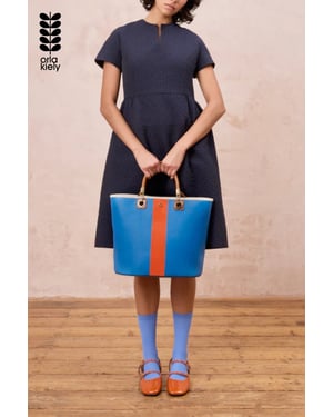 Blue Smile Tote - Colour Block True Blue
