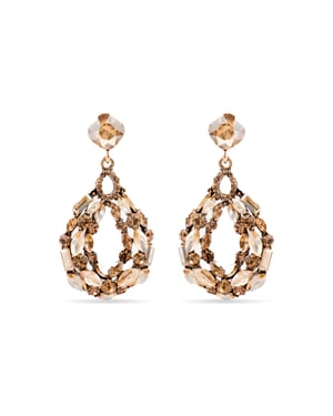 Luxenter Oorbellen met Veelkleurig Kristal 18k goud afwerking - Liodas