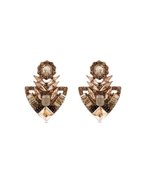 Luxenter Oorbellen met Veelkleurig Kristal 18k goud afwerking - Gothka