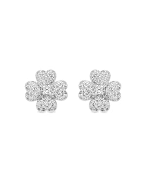 Luxenter Örhängen med Glänsande Zirkonia silver finish - Noxi