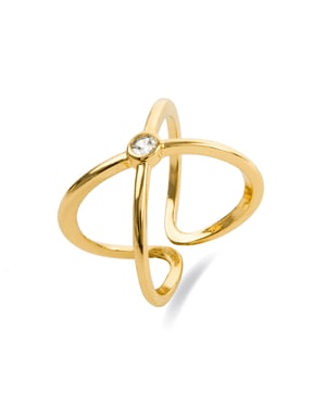 Luxenterring i 18K guldfinish - Rai