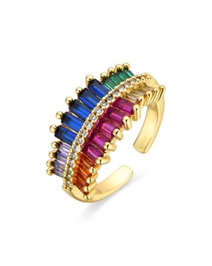 Luxenterring 18k guldfinish - Osere