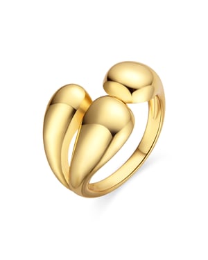 Luxenter 18k guldfärgad ring - Ruven