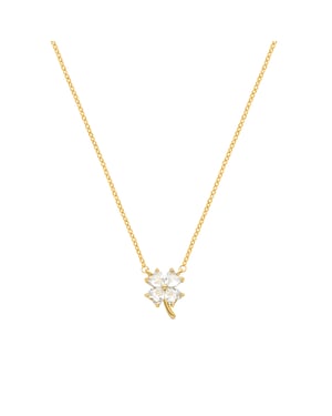 Luxenterhalsband tillverkat av 18K gult guld med briljanta zirkoner - Trak