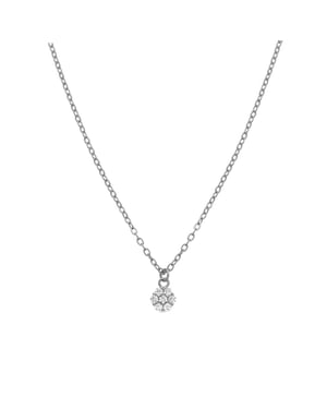 Ketting van 925 sterling zilver en gerhodineerde briljant zirkonia - Oris