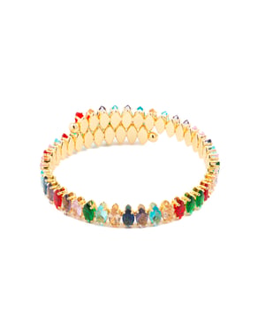 Luxenter Armband met Veelkleurig Kristal 18k goud afwerking - Nex