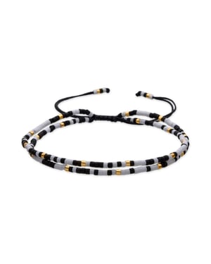 Luxenterarmband med svart kristall i 18k guldfinish - Furie