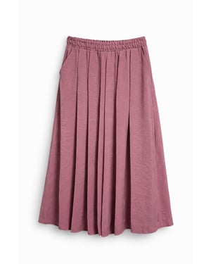 Hoge Taille Maxi Rok met Touwtje Taille