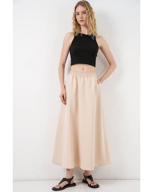 Hoge Taille A-Lijn Maxi Rok