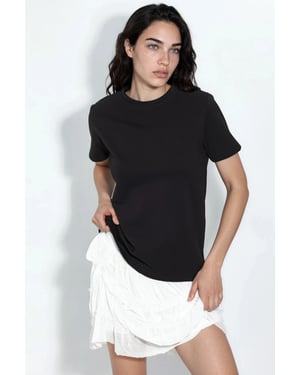 Effen Ronde Hals T-Shirt