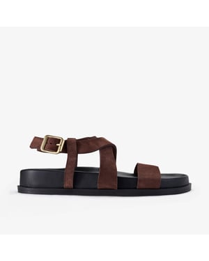 Zarlea Strap Brown Sde Sandals