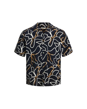 Jack & Jones Jprbladrew print resort shirt s/s l