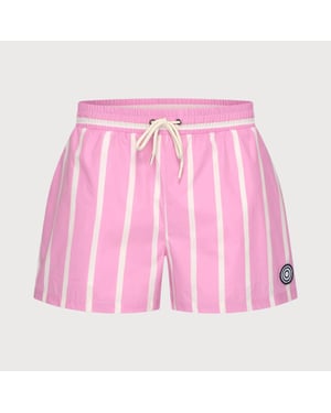 Blue Industry De gestreepte swimshort |