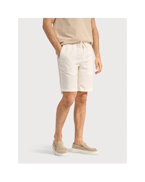 Blue Industry De linnen short |